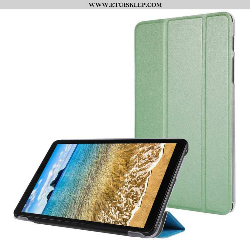 Etui Na Telefon do Samsung Galaxy Tab A7 Lite Jedwabna Tekstura Sztucznej Skóry